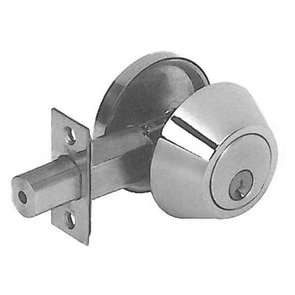 Tell Single Cylinder Grade 3 Deadbolt, KW, KA4, Satin Stainless Steel DB3060-KW-32D